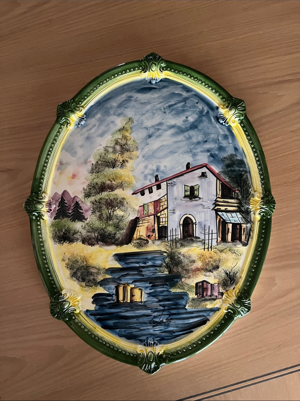 Ceramic Italian Wall Plaque